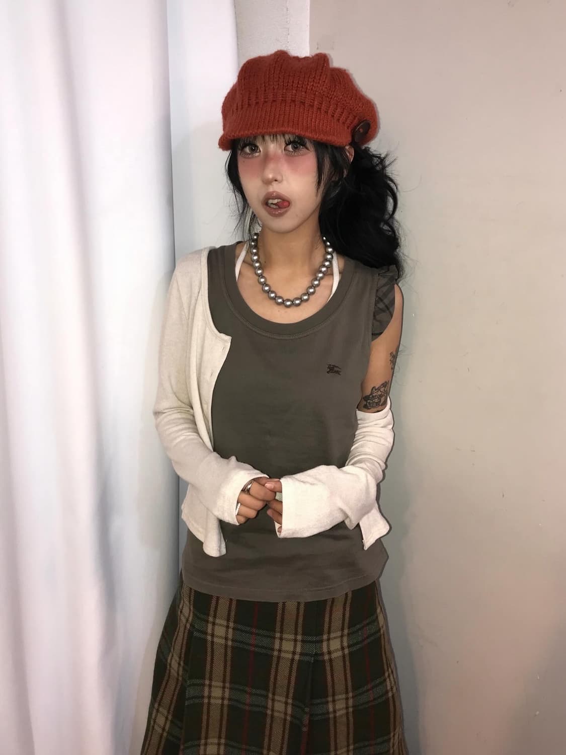 Burberry Khaki Frill Short sleeves 상품이미지2