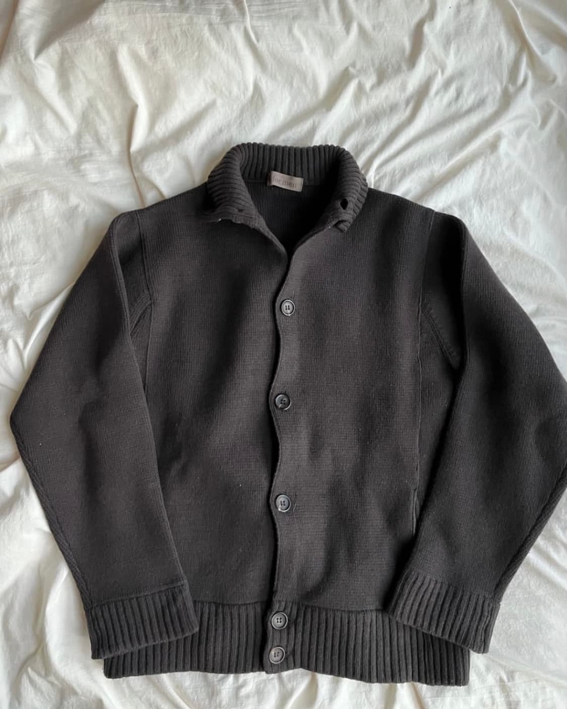 요지 야마모토 울 니트 가디건 상품이미지1