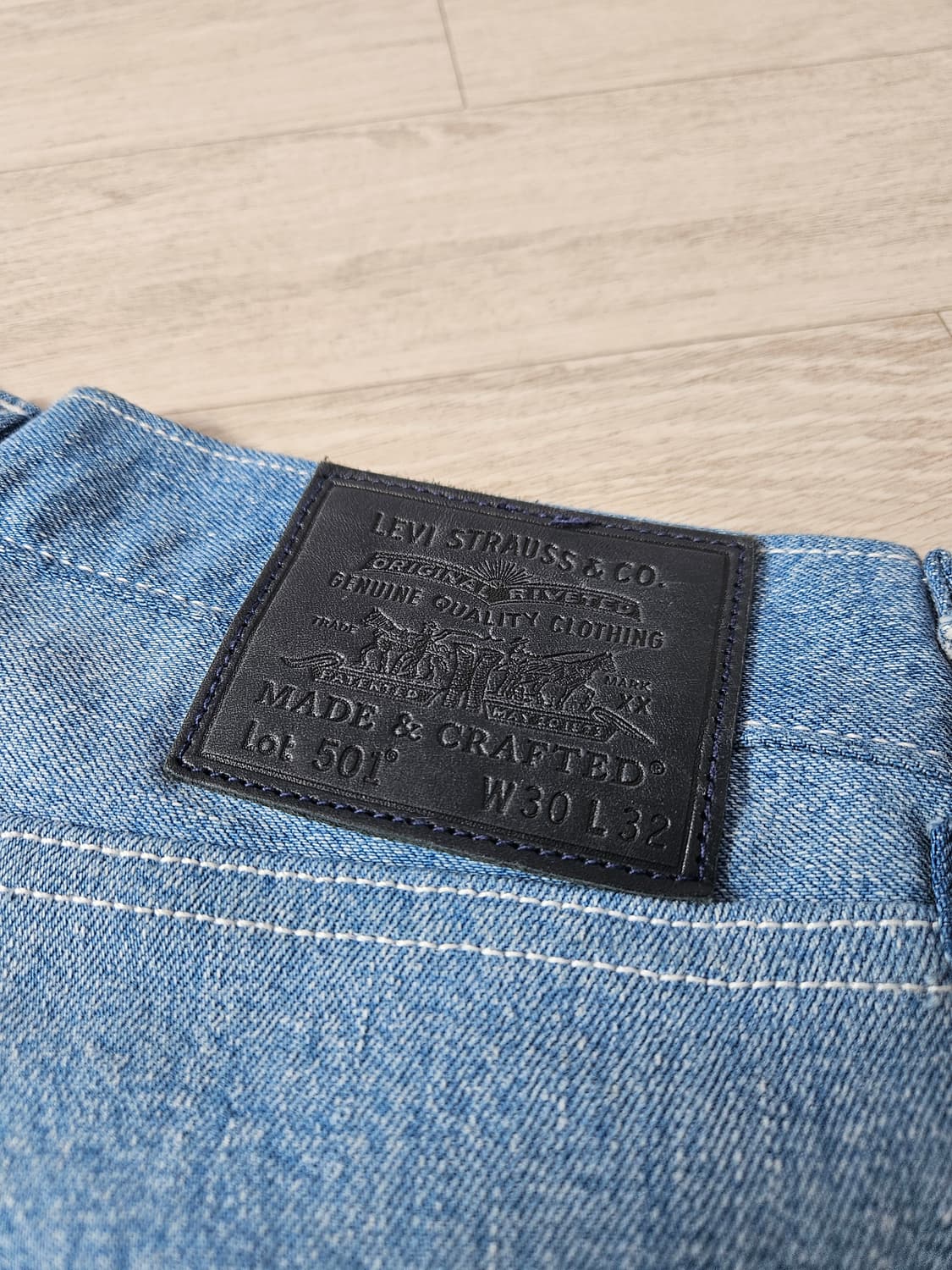 리바이스 501 메이드크래프트 커팅 데님팬츠 진 청바지 진티지 30 상품이미지4