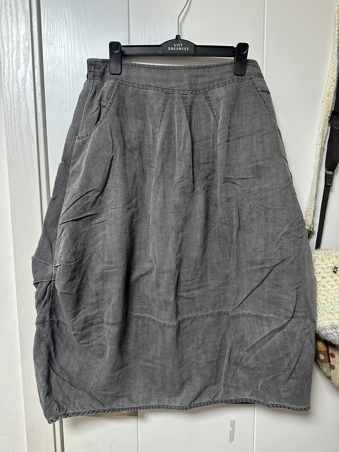 빈티지 그레이 펌킨 스커트 상품이미지1