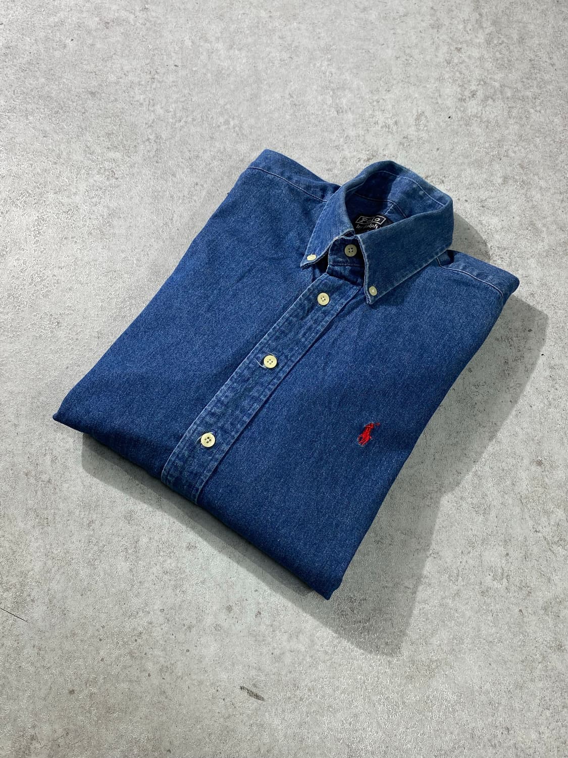 [S] 90s Polo 폴로 랄프로렌 데님셔츠 상품이미지6