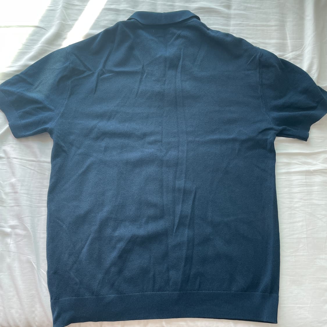 ZARA 니트 폴로셔츠 네이비 XL 상품이미지4