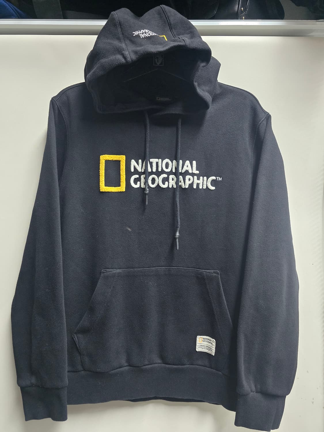 내셔널지오그래픽 빅로고 후드티 L 상품이미지1