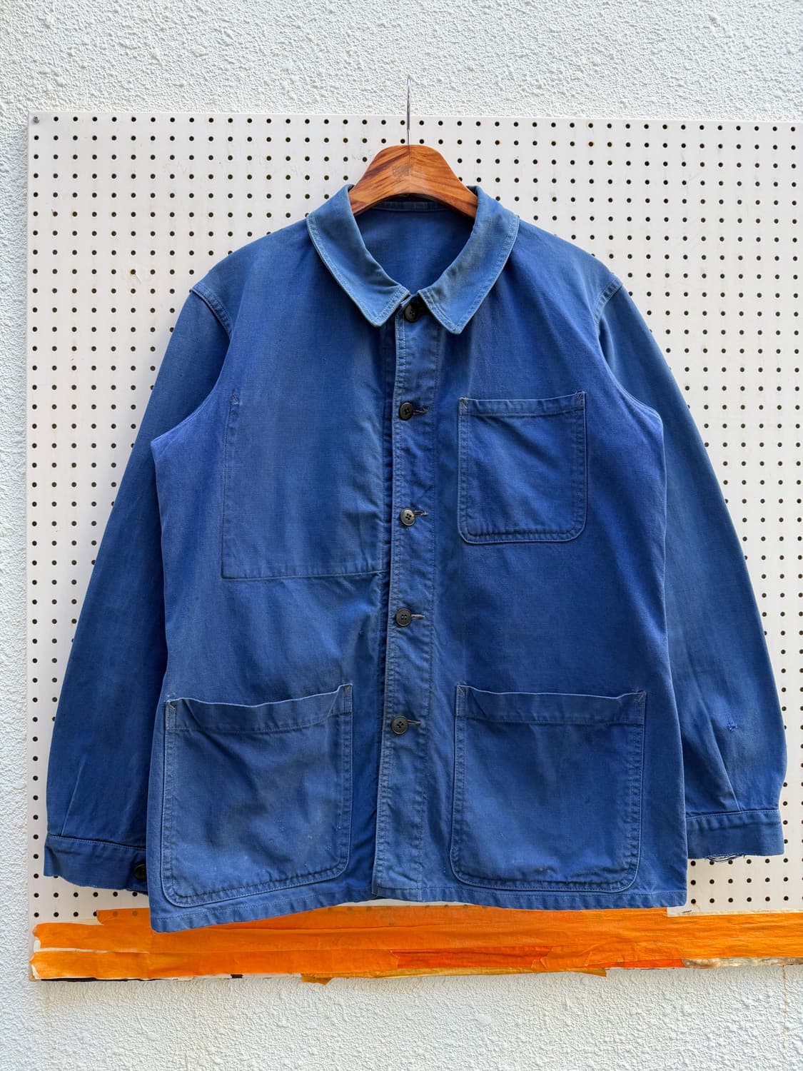 1950s OLD MODEL ROUND COLLAR 50s프렌치워크자켓 상품이미지1