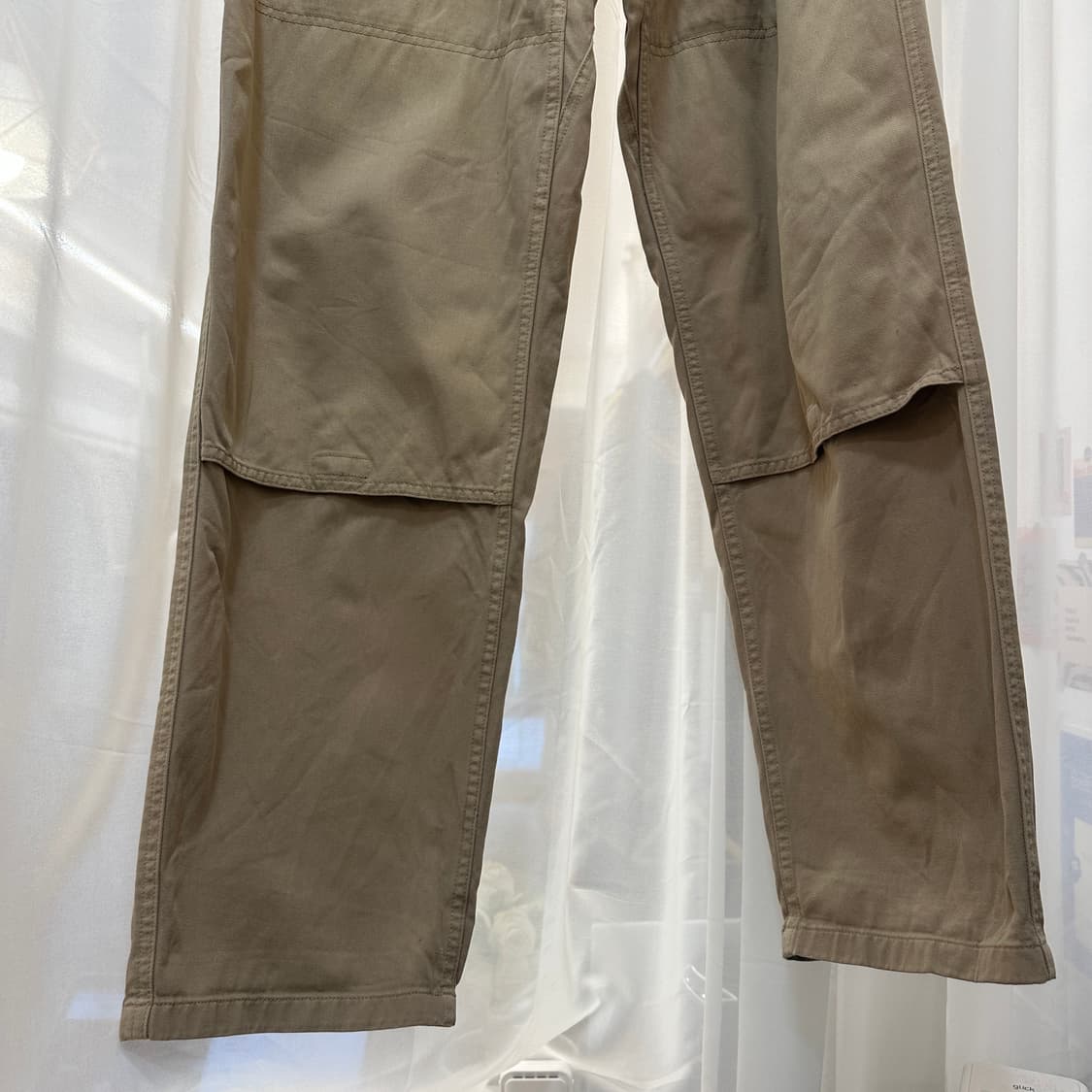 그라미치 베이지 색상의 면바지 L 상품이미지3