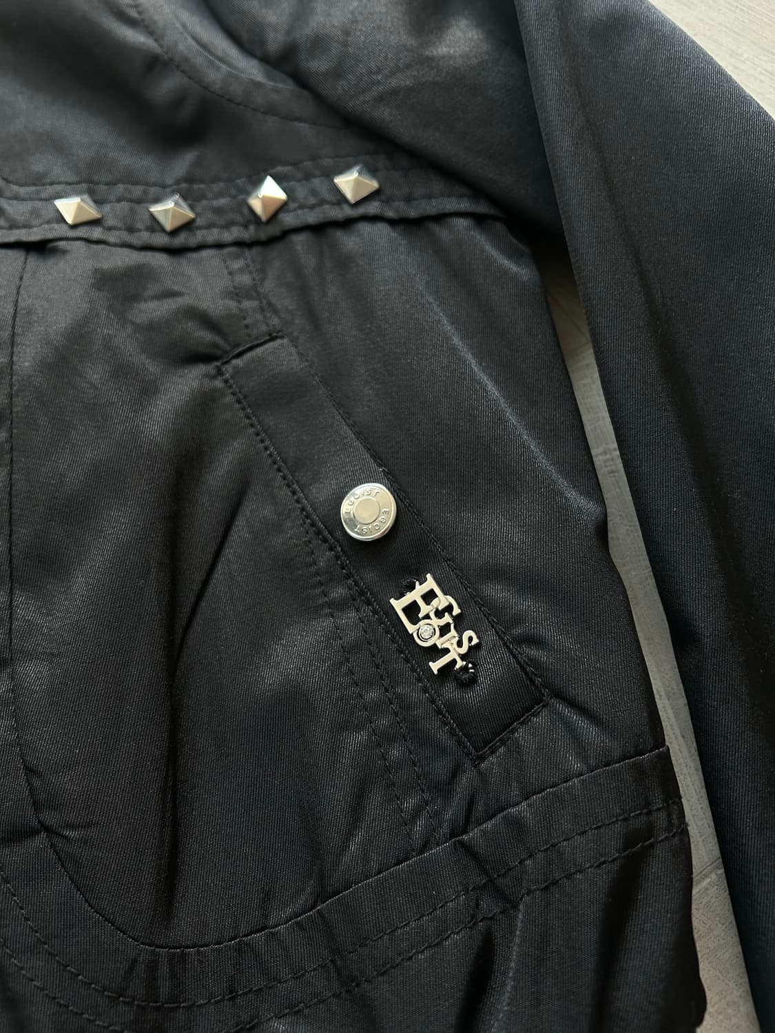 Y2k  스터트 디테일 블루종 상품이미지3