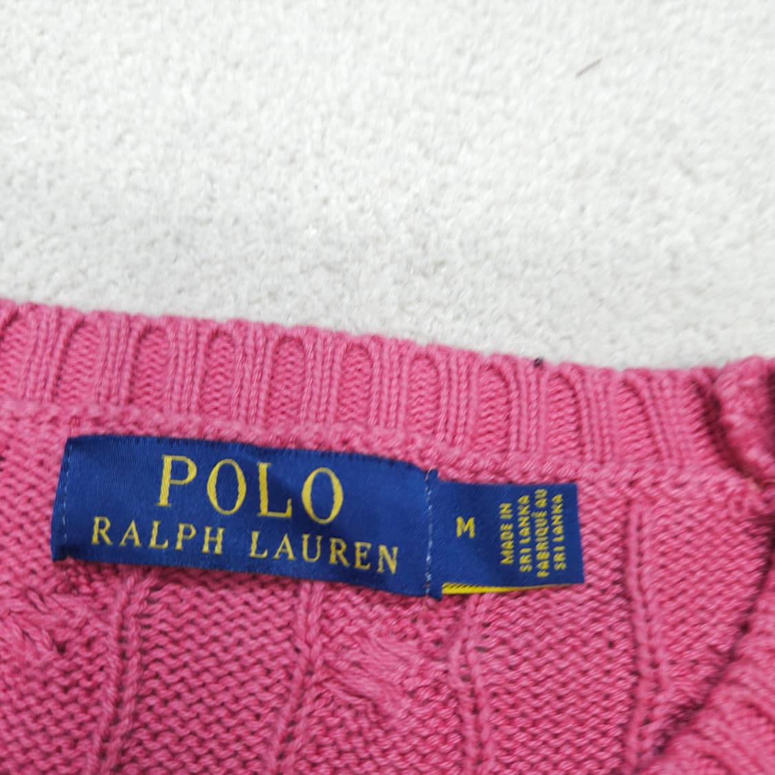 폴로 랄프 로렌 신형 코튼 케이블 니트 M 상품이미지4