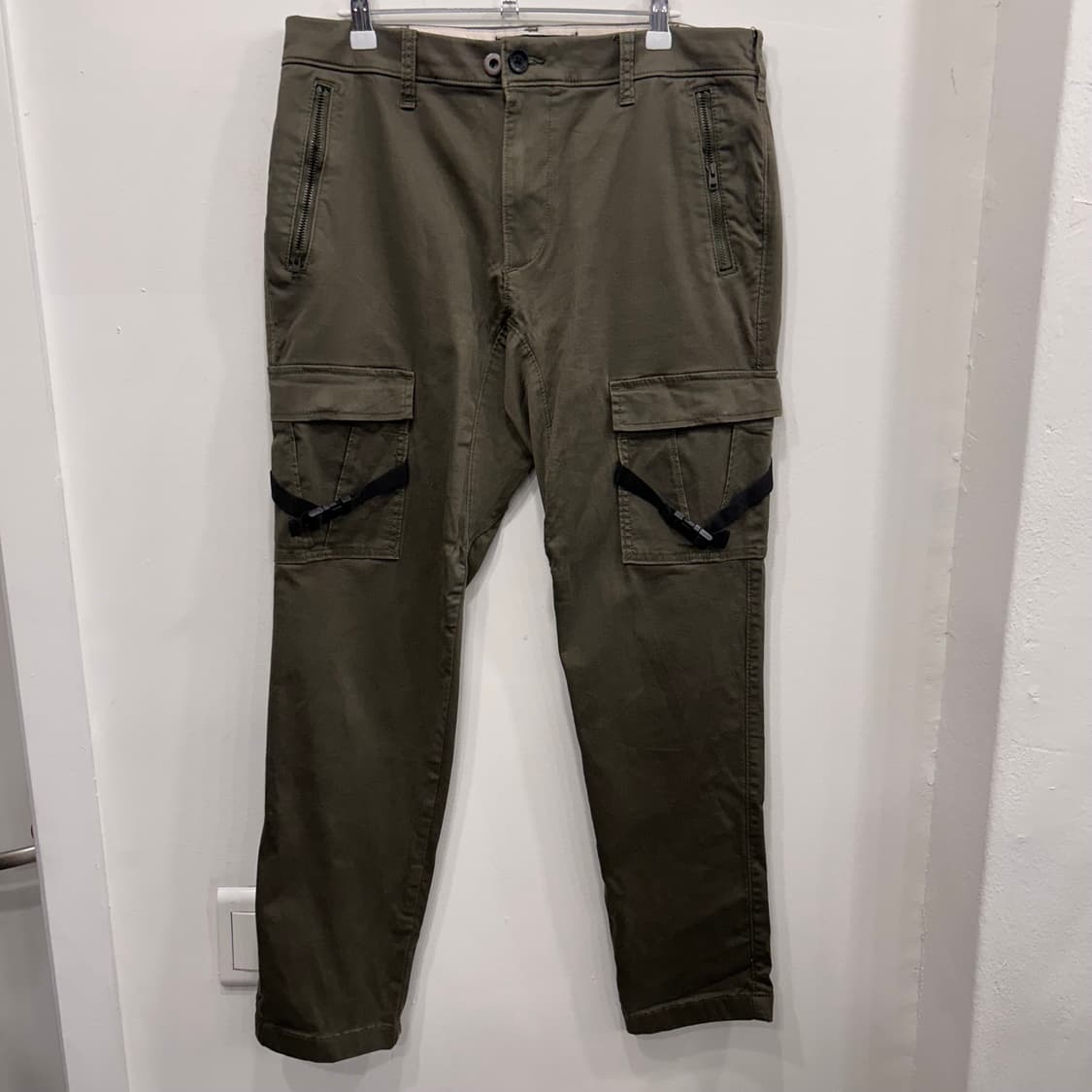 홀리스터 버클스트링 슬림핏 코튼 스판덱스 팬츠 상품이미지2