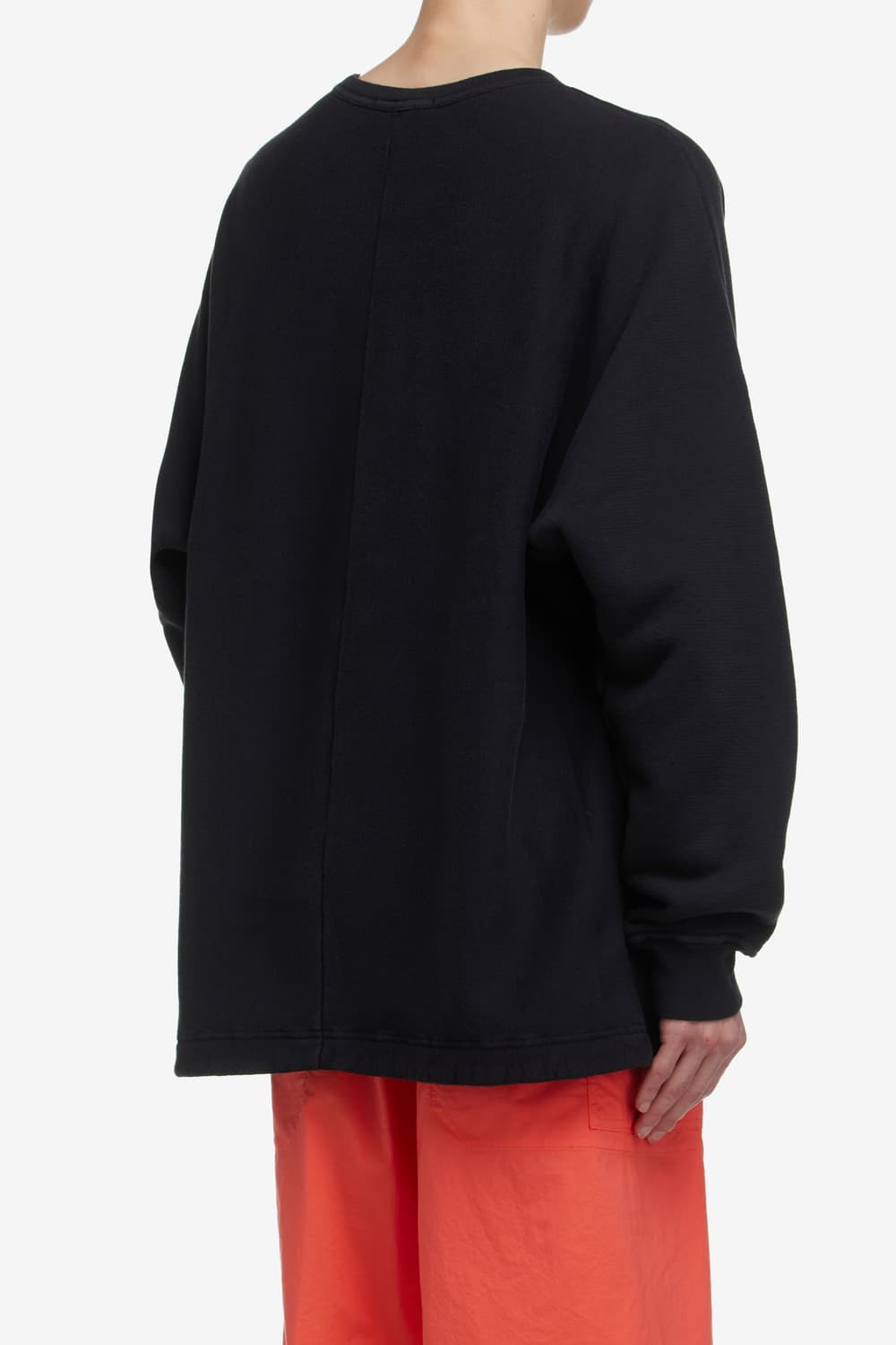 스톤아일랜드 다이아고날 스트레치 프렌치 테리 가먼트 다이드 크루 블랙 상품이미지5