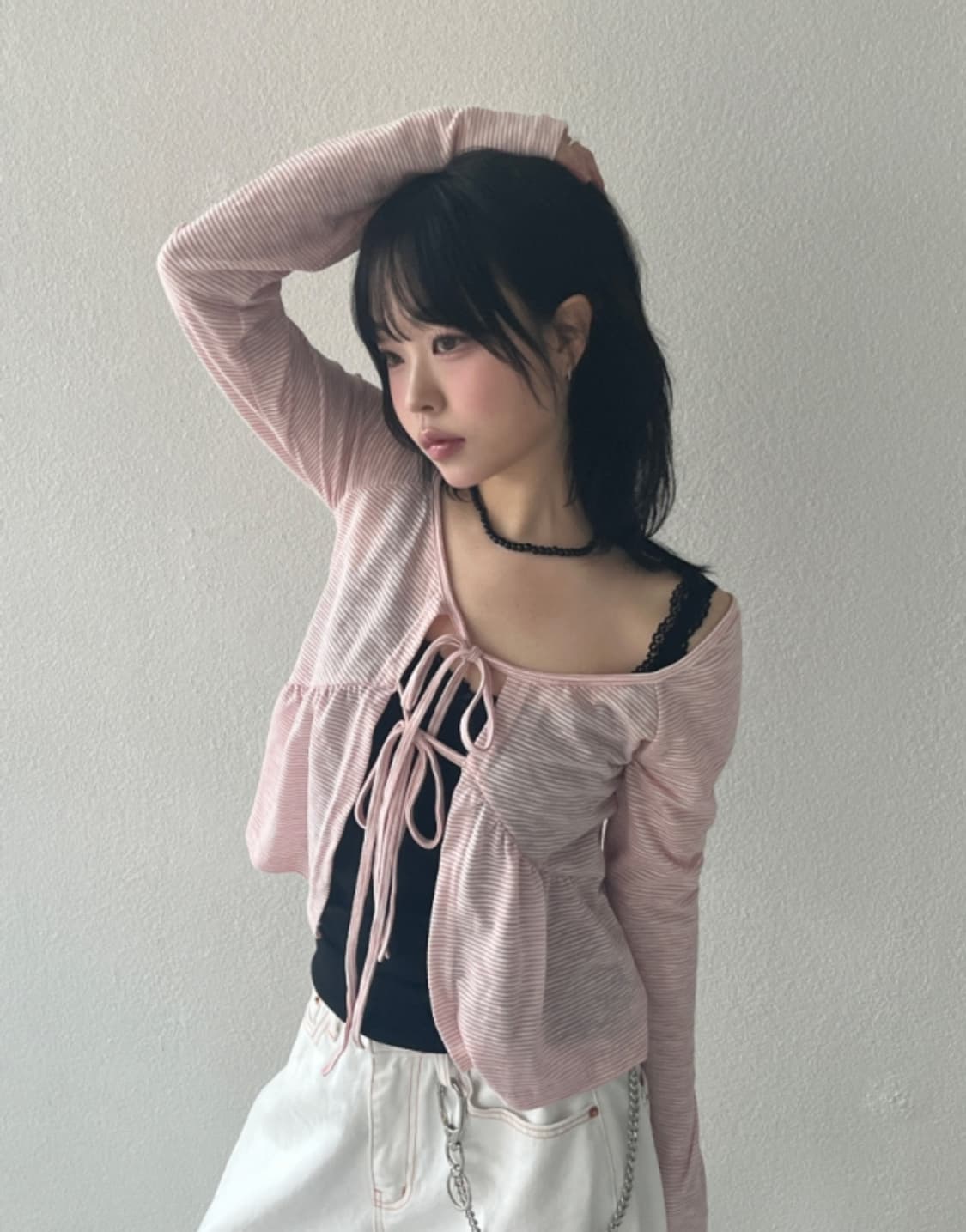 김아홉 시스터 ST 무드 가디건 핑크 미개봉 새상품 상품이미지2