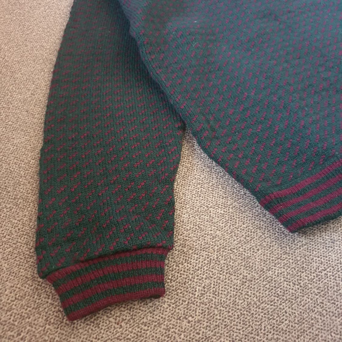 80s L.L.Bean 버드아이 헤비 울 스웨터no.39 상품이미지7