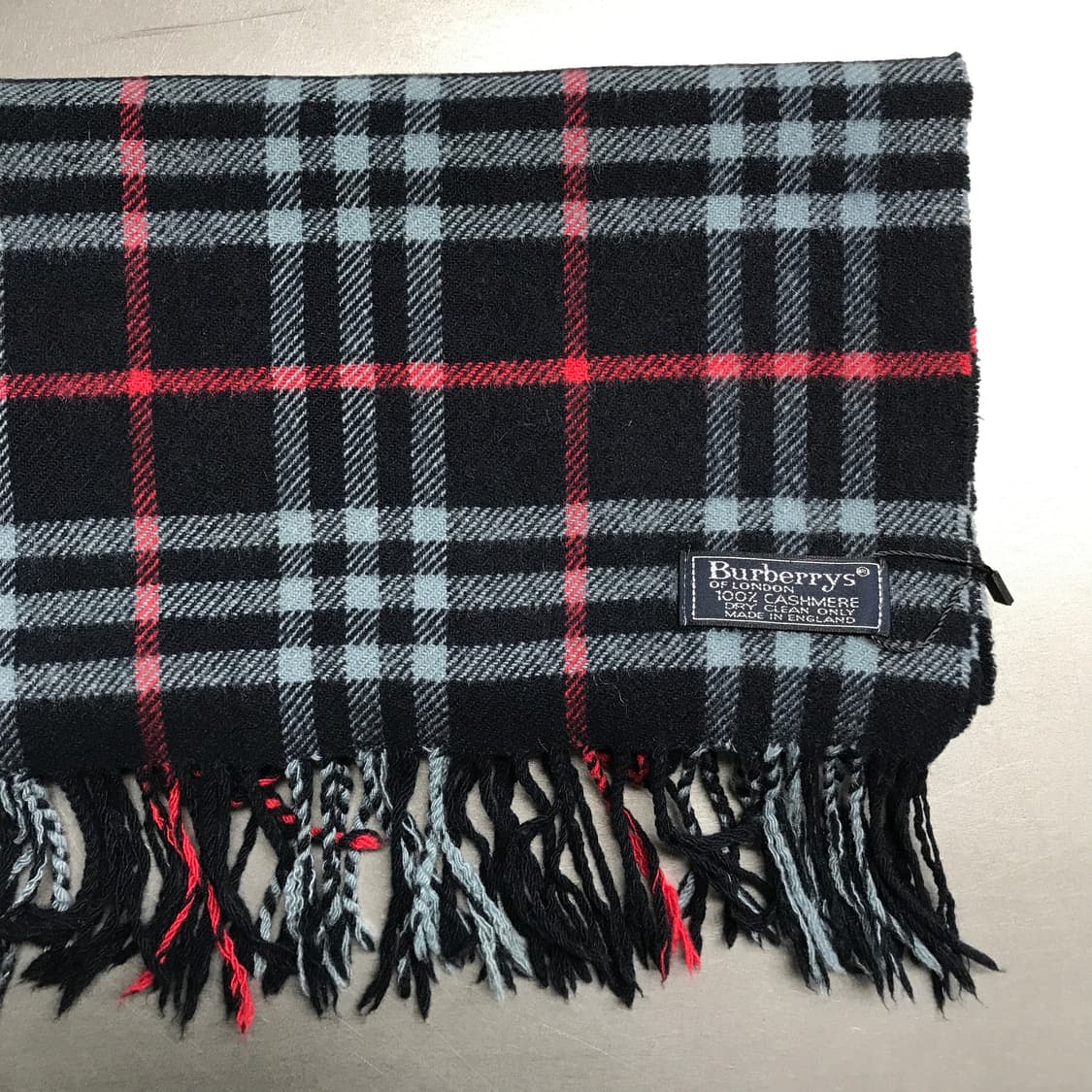 버버리 정품 캐시미어 머플러 네이비 상품이미지3