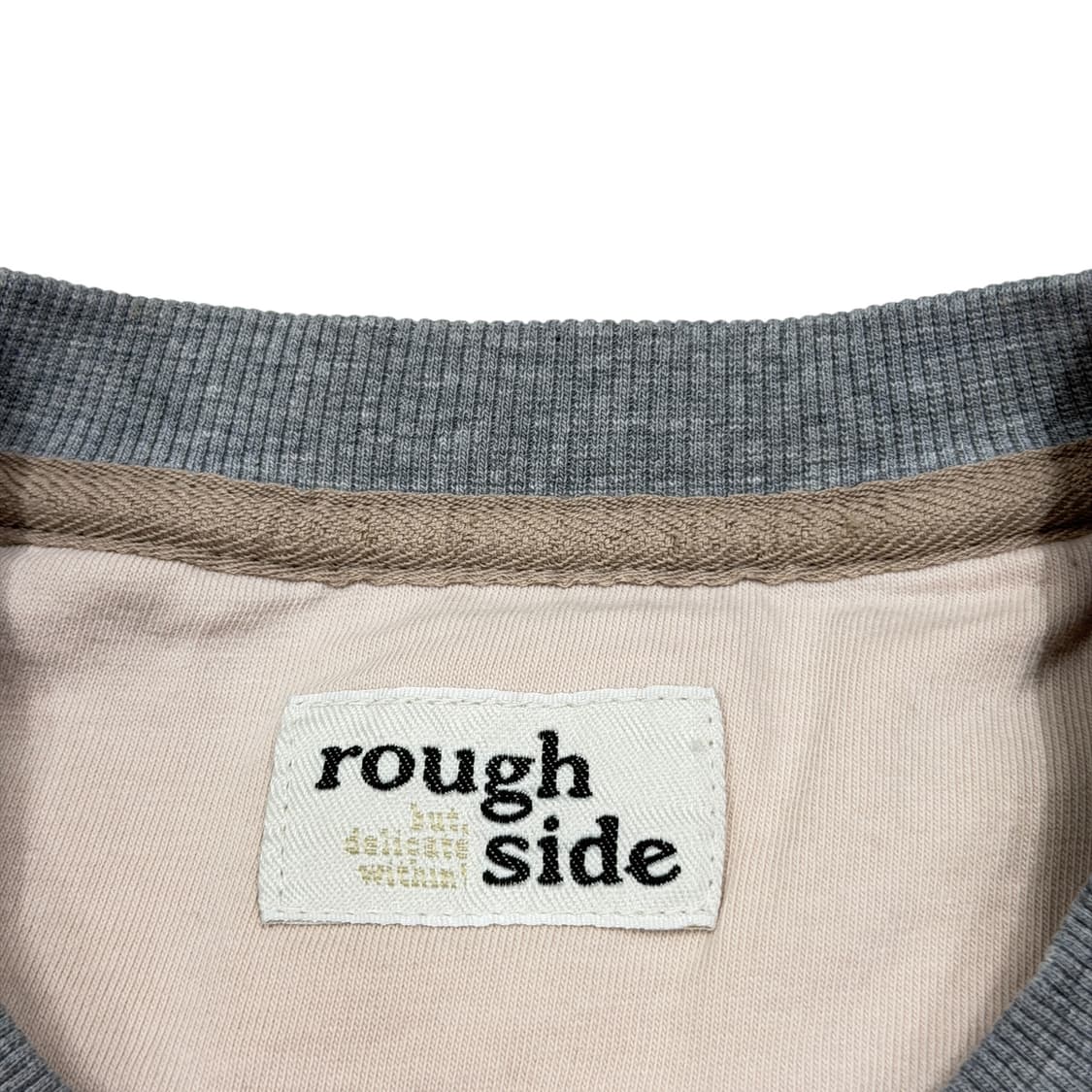 러프사이드 오버사이즈드 스웻셔츠 패치 맨투맨 멜란지 그레이 3 상품이미지4