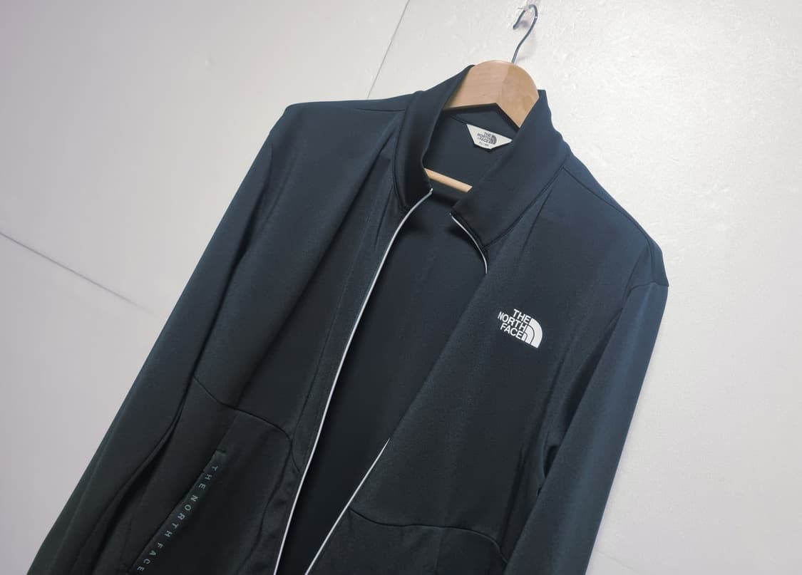 남성 노스페이스 레터링 화이트라벨 블랙 검정 집업 져지 트랙탑 트레이닝복 상품이미지2