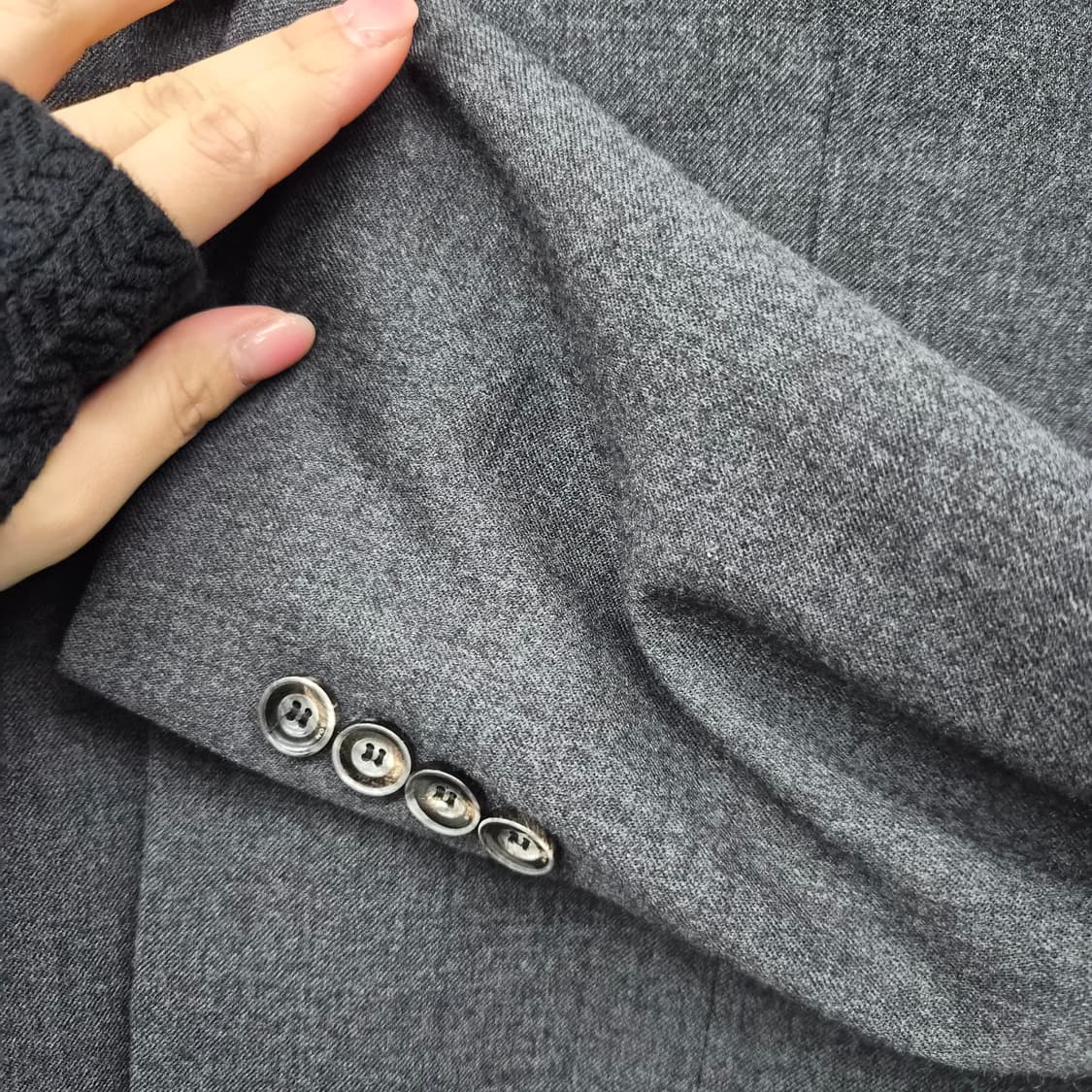 로로피아나 다크 그레이 블레이저 남성 M 상품이미지4