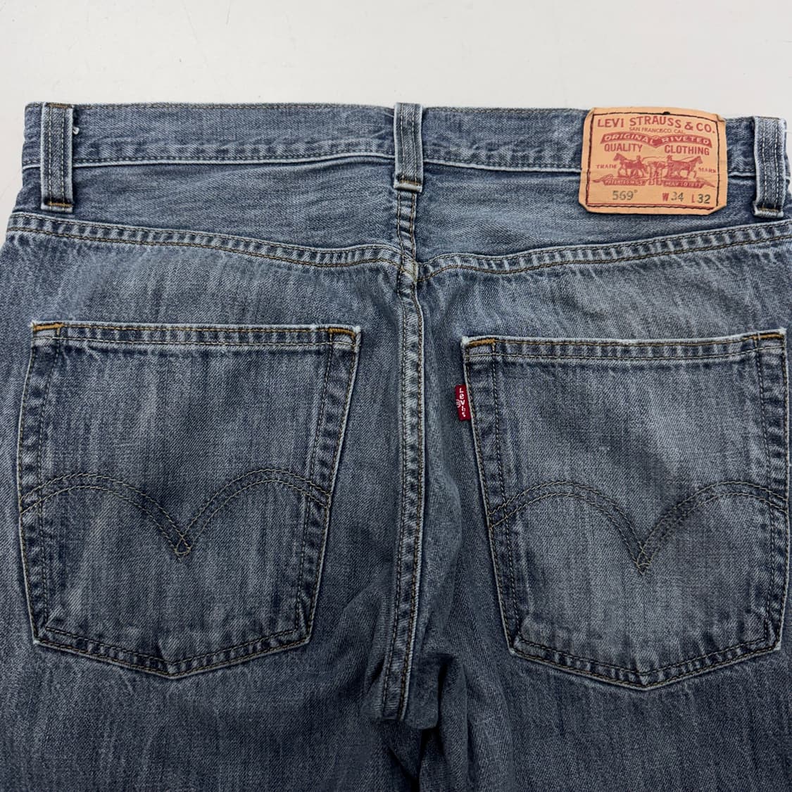 리바이스 569 새깅 워싱 와이드 스케이터 데님팬츠 상품이미지6