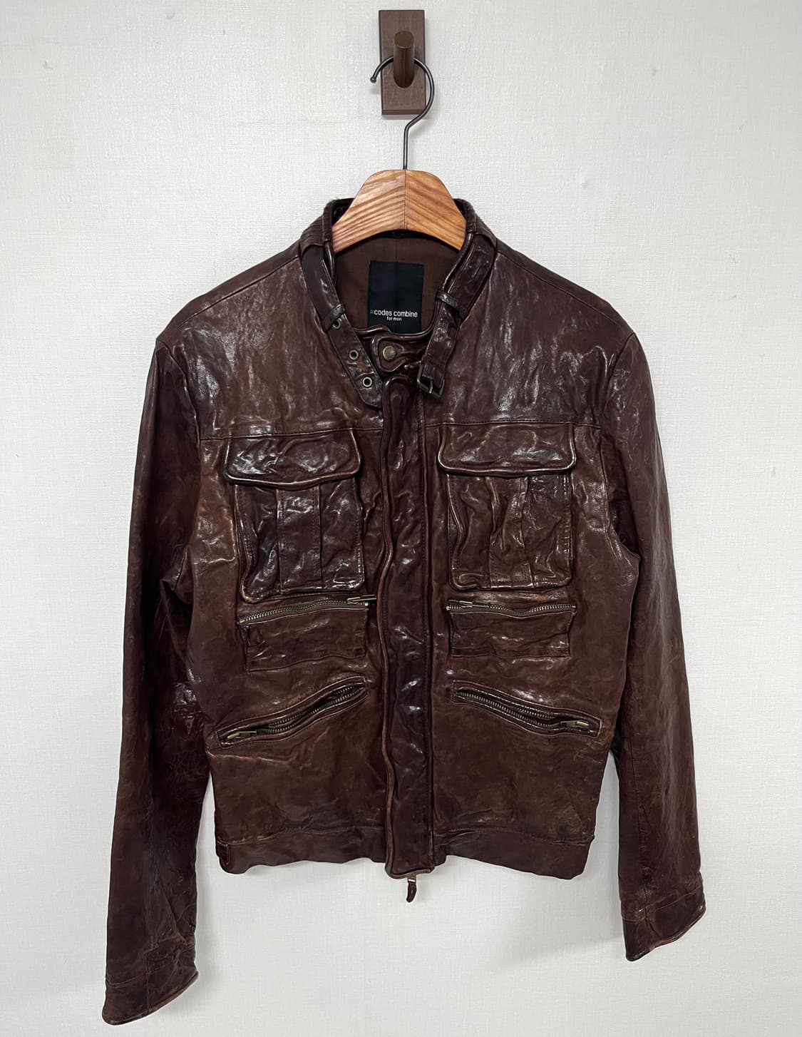 웨스턴 무드 코데즈 컴바인 램스킨 가죽자켓 상품이미지1