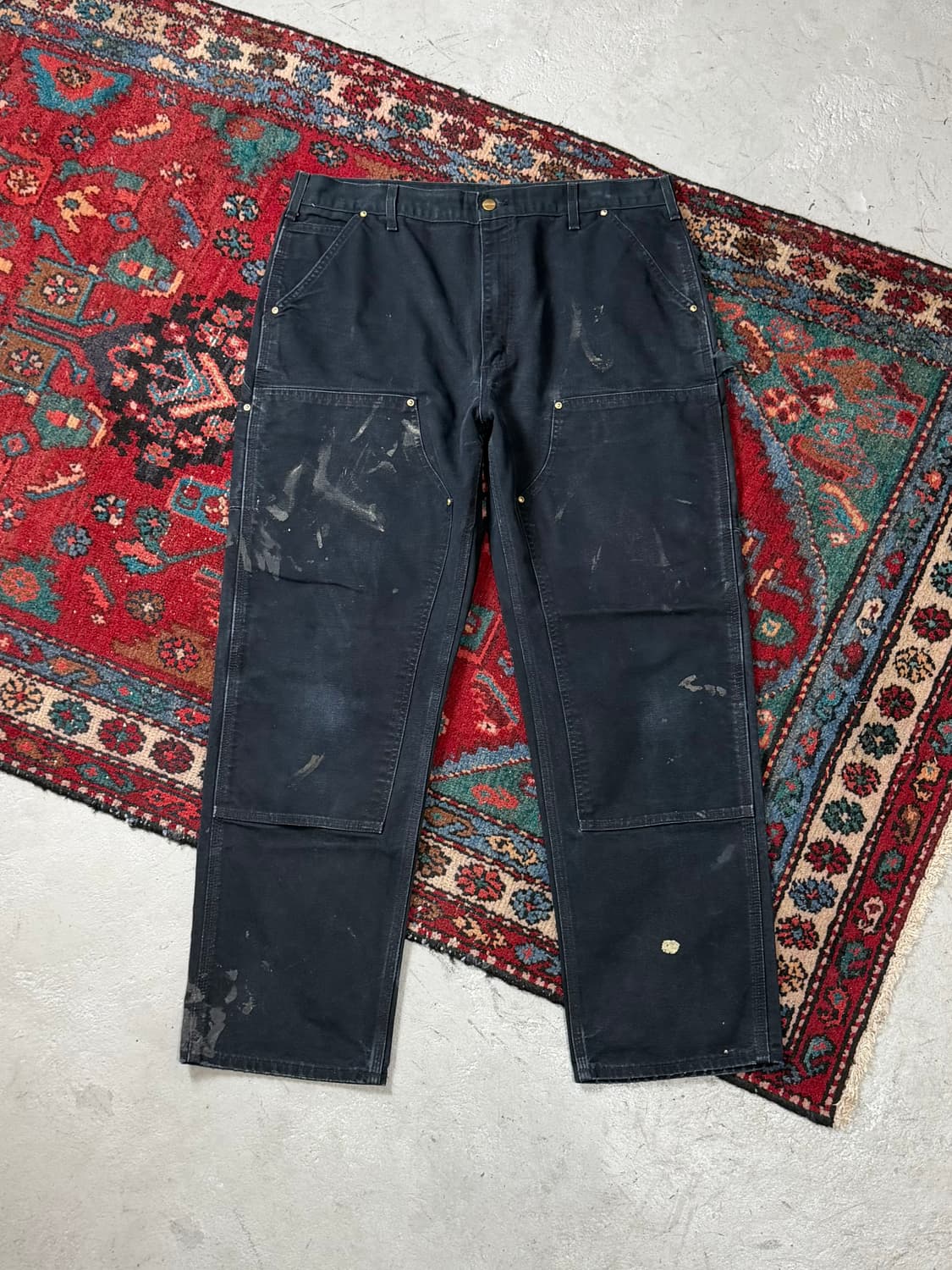 OG USA Made 칼하트 B01 더블니 블랙 칼하트 썩블니 좀비 상품이미지1