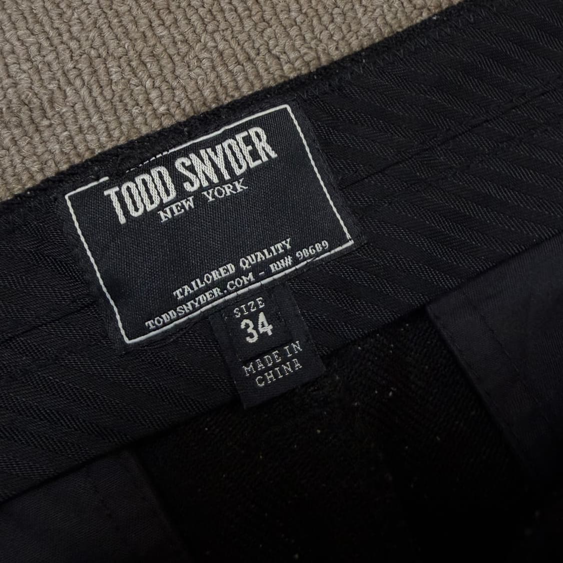 TODD SNYDER NEW YORK 토드 스나이더 포켓패치 울 팬츠 상품이미지3