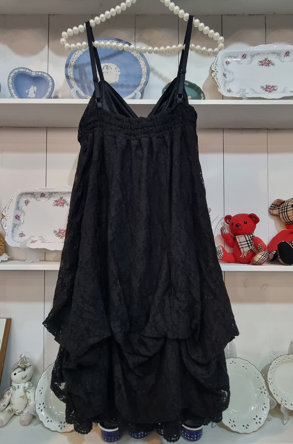 액시즈팜 레이스 리본 슬립 원피스 상품이미지7