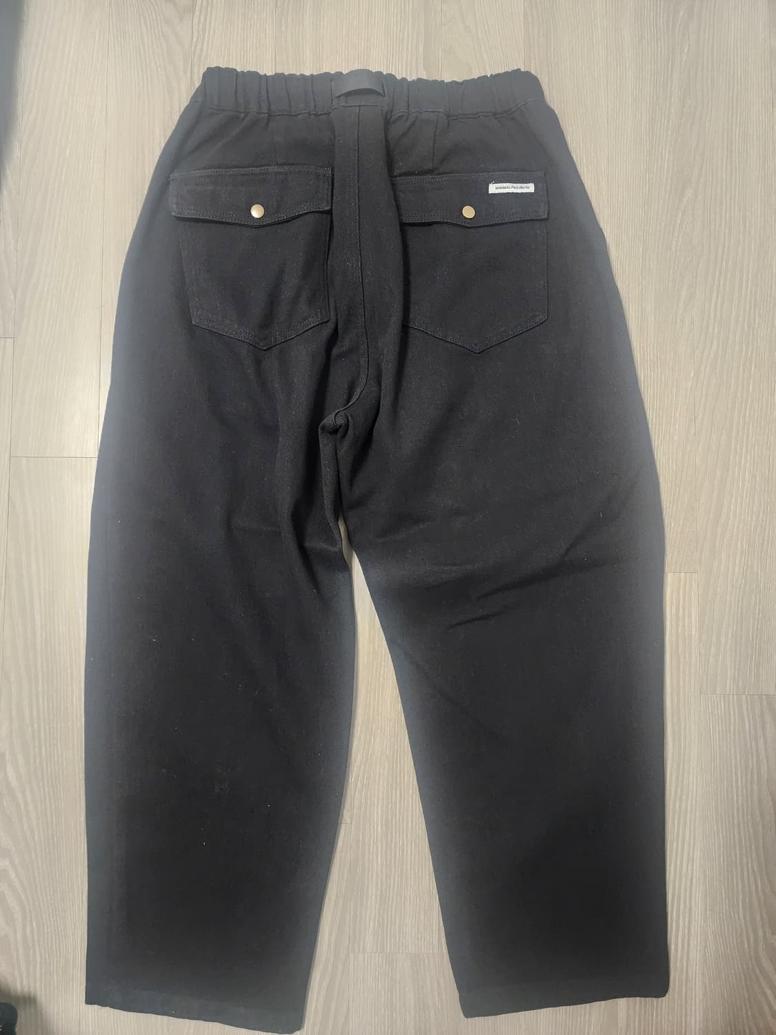 미니멀프로젝트 와이드 카고 밴딩 팬츠 L 상품이미지4