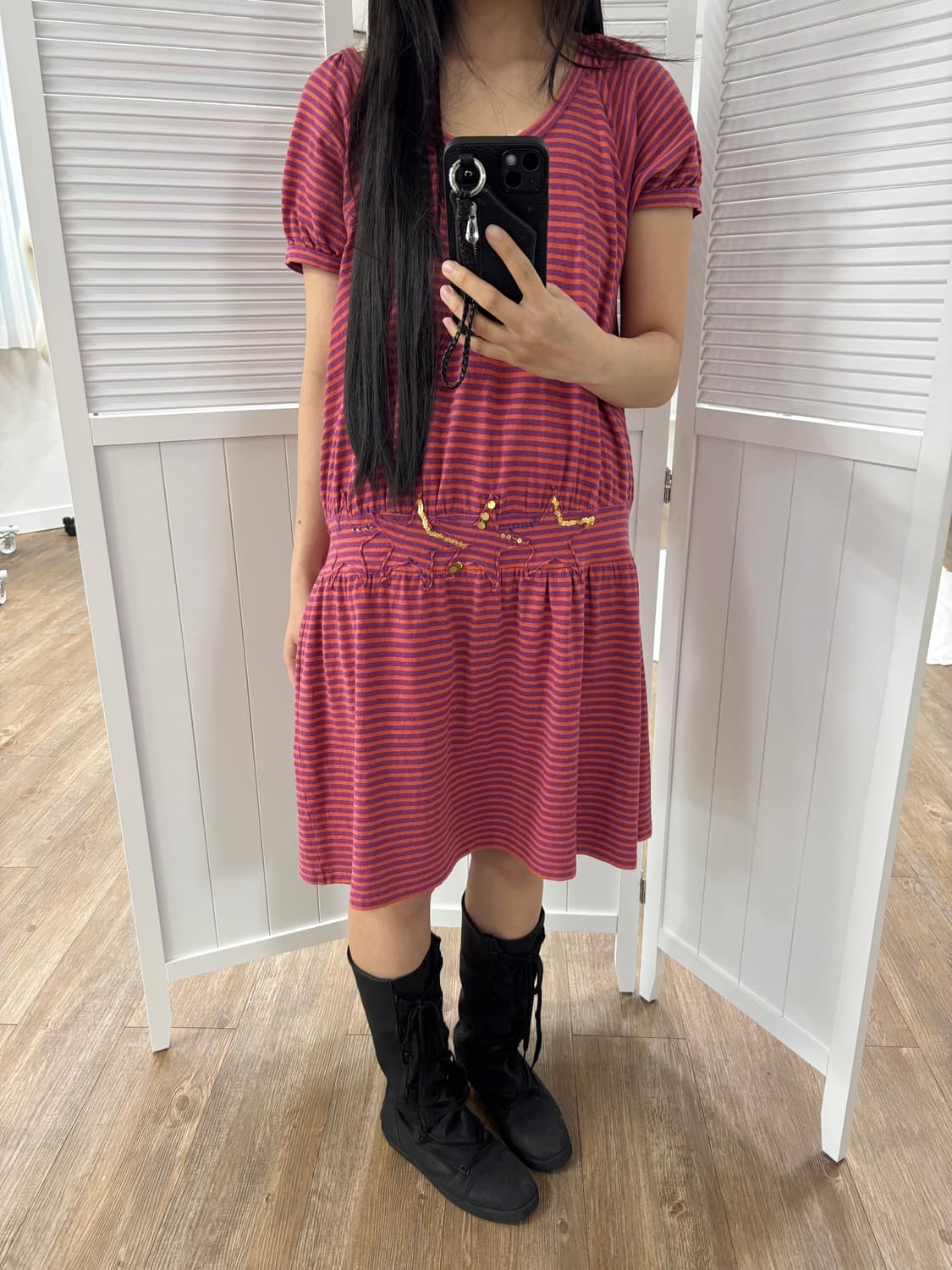 수나오쿠와하라 별비즈 원피스 상품이미지2