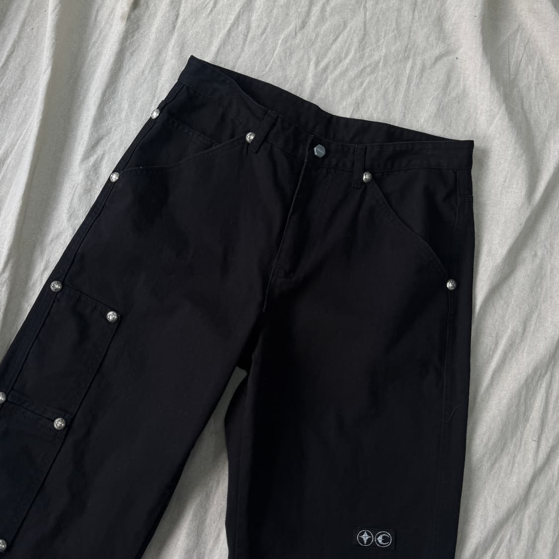 떠그클럽 리벳 카펜터 블랙 팬츠 L 상품이미지2