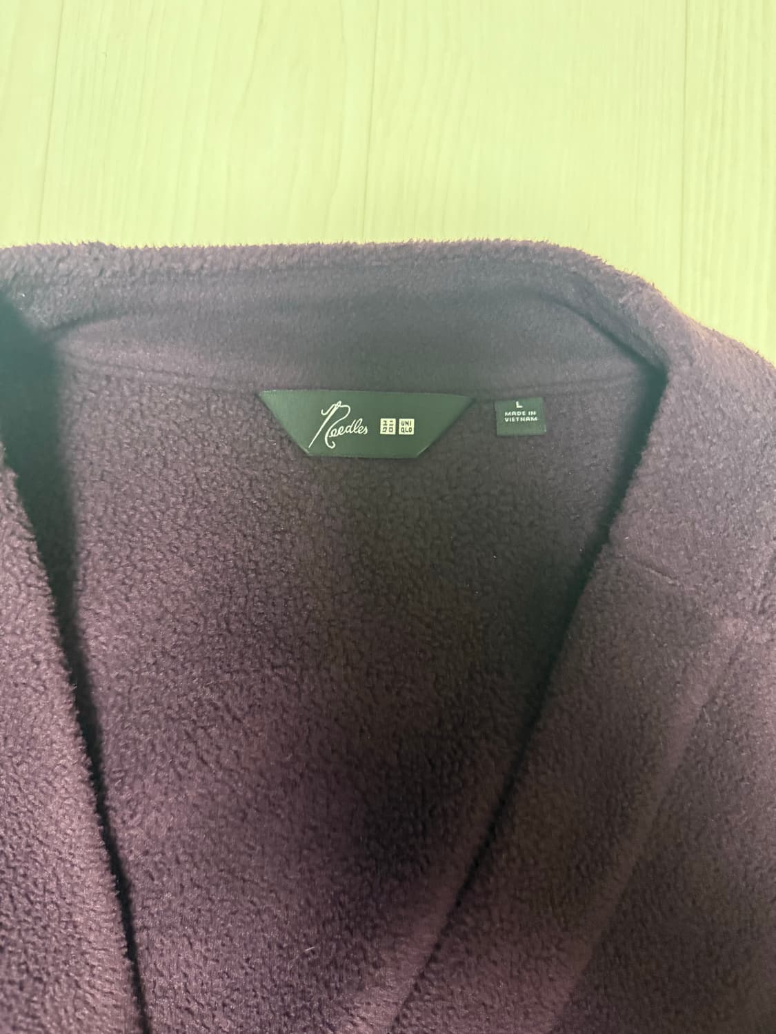 [판매] (L) 유니클로 니들스 가디건 퍼플 상품이미지3