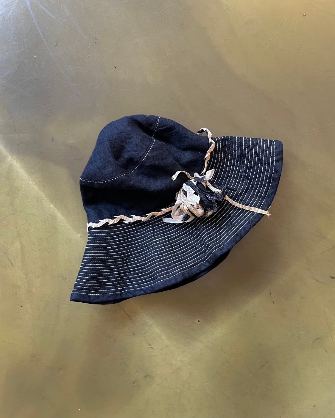 CA4LA Japan Ribbon Trim Linen Bucket Hat 상품이미지3