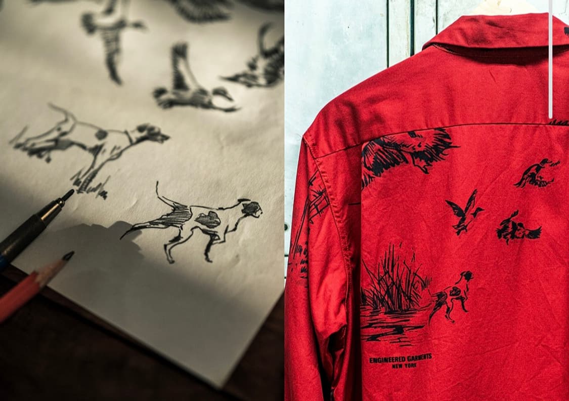 엔지니어드 가먼츠 x Manabu Gaku Inada 노스 웨스턴 셔츠 상품이미지4