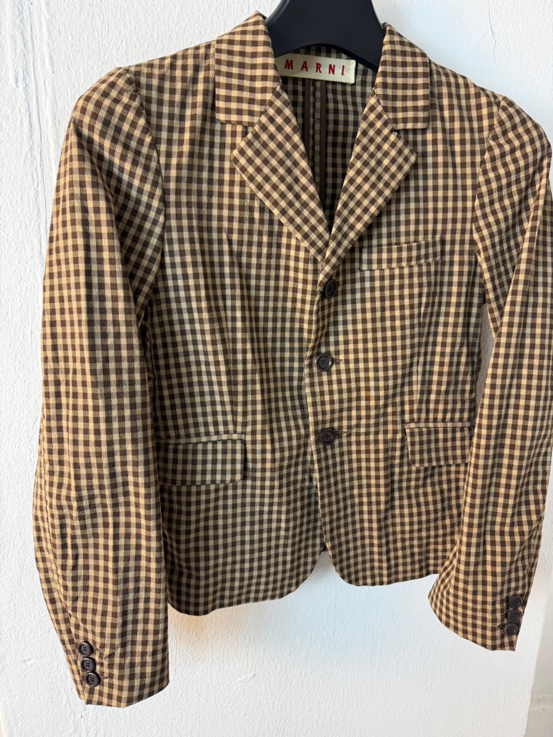 마르니 깅엄 체크 자켓  상품이미지3