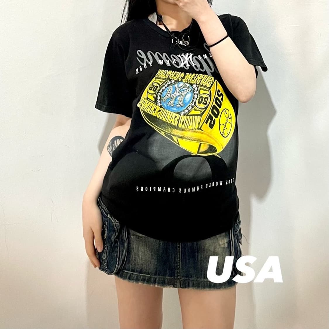 뉴욕 양키즈 프린팅 반팔티 상품이미지1