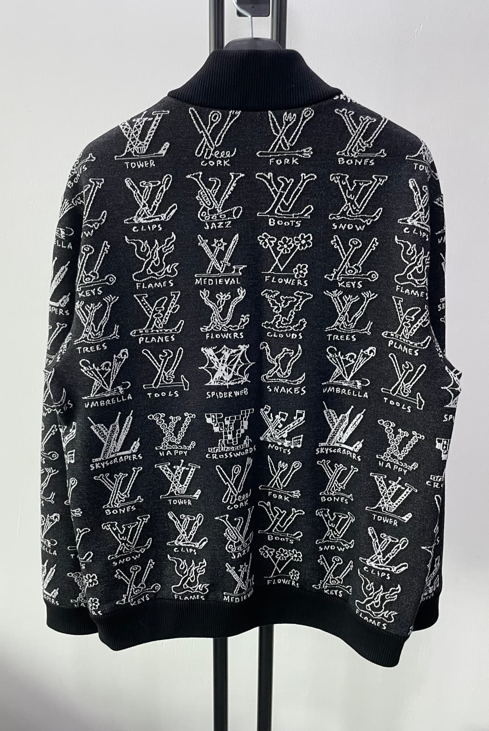 XL / 루이비통 카툰 니트 집업 블루종 상품이미지2