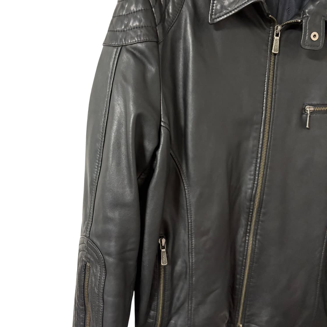 베르사체 컬렉션 램스킨 레더 바이커 자켓 50 라이더자켓 가죽자켓 상품이미지3