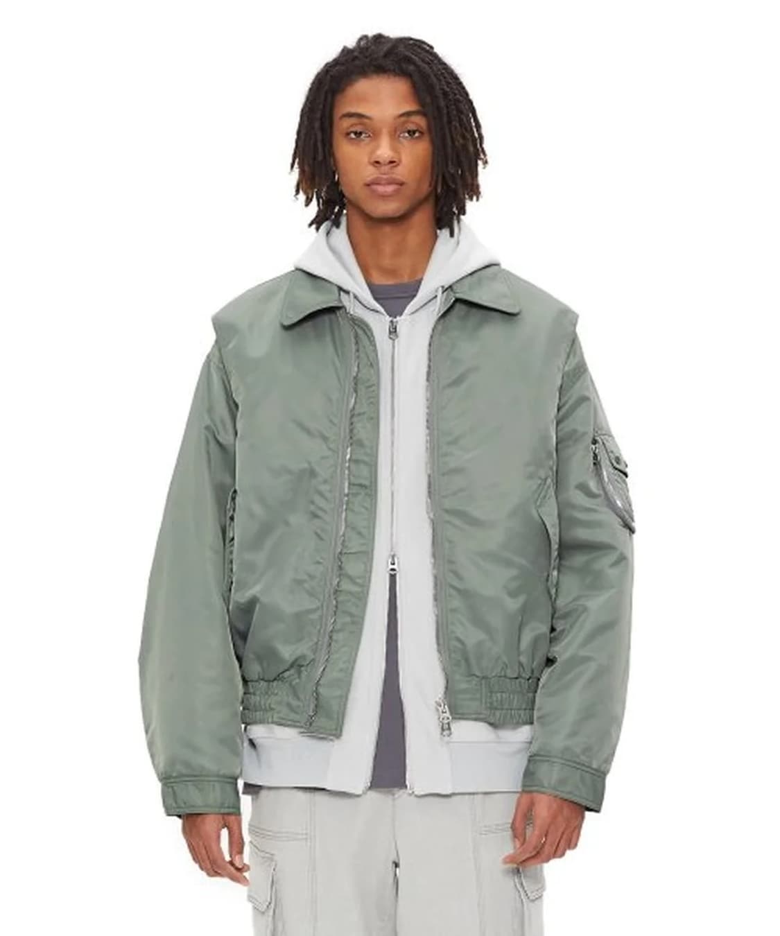 일꼬르소 그레이시카키 오버핏 ma-1 상품이미지1