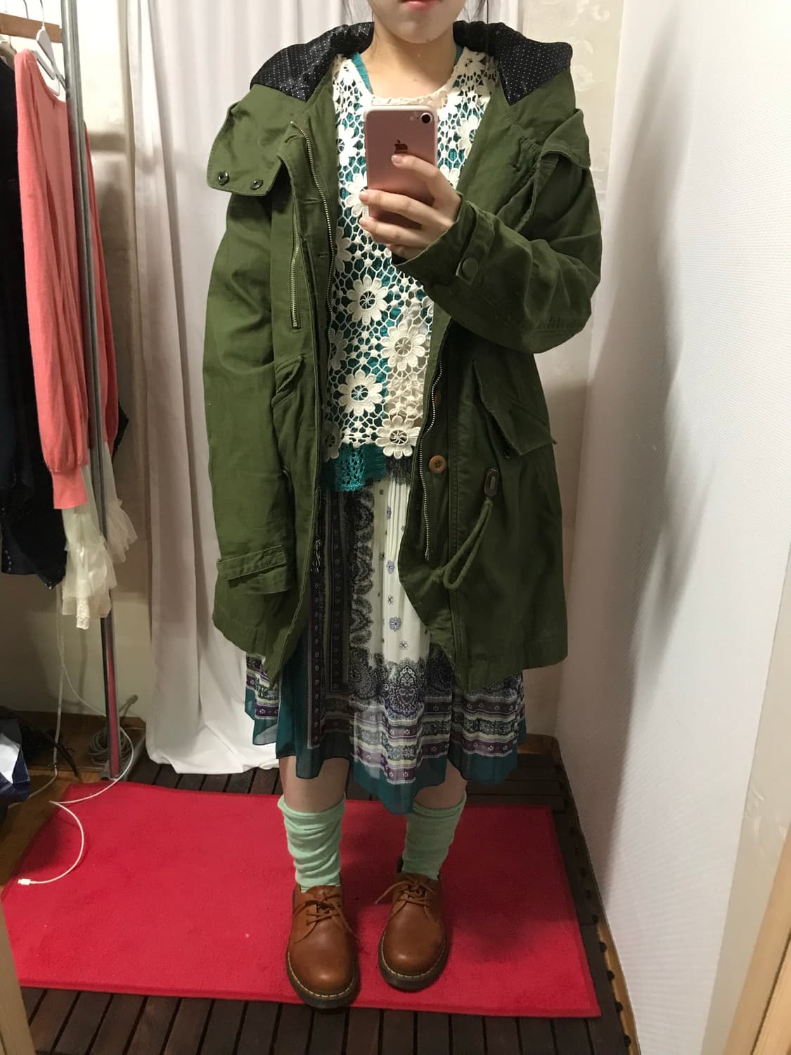 dot mori kaki field jacket 상품이미지1