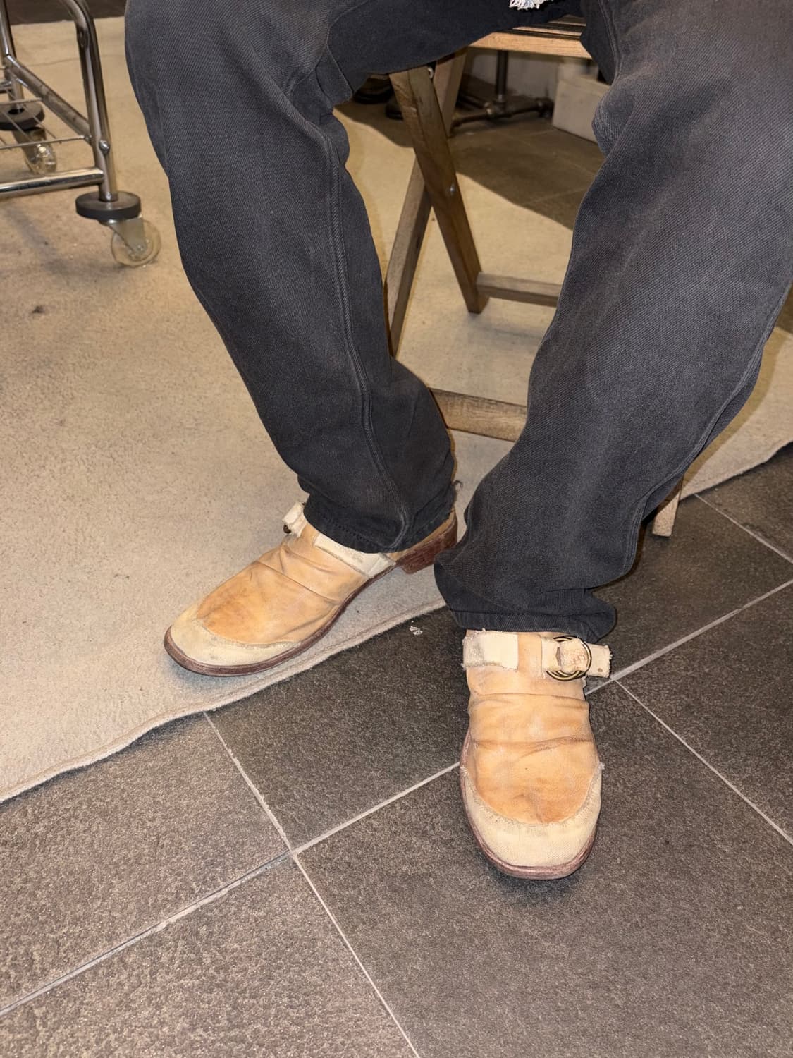 Whoop`EE’ casual shirring buckle loafers 상품이미지2