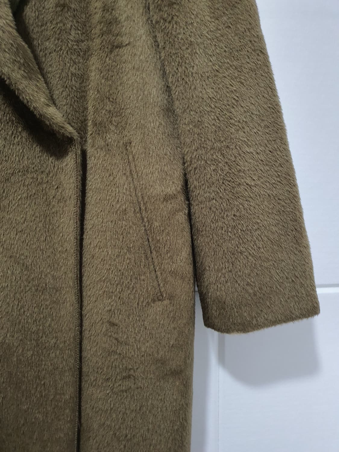 더한섬 마인 MINE 라마 혼방 이태리 롱코트 사이즈 160 상품이미지4