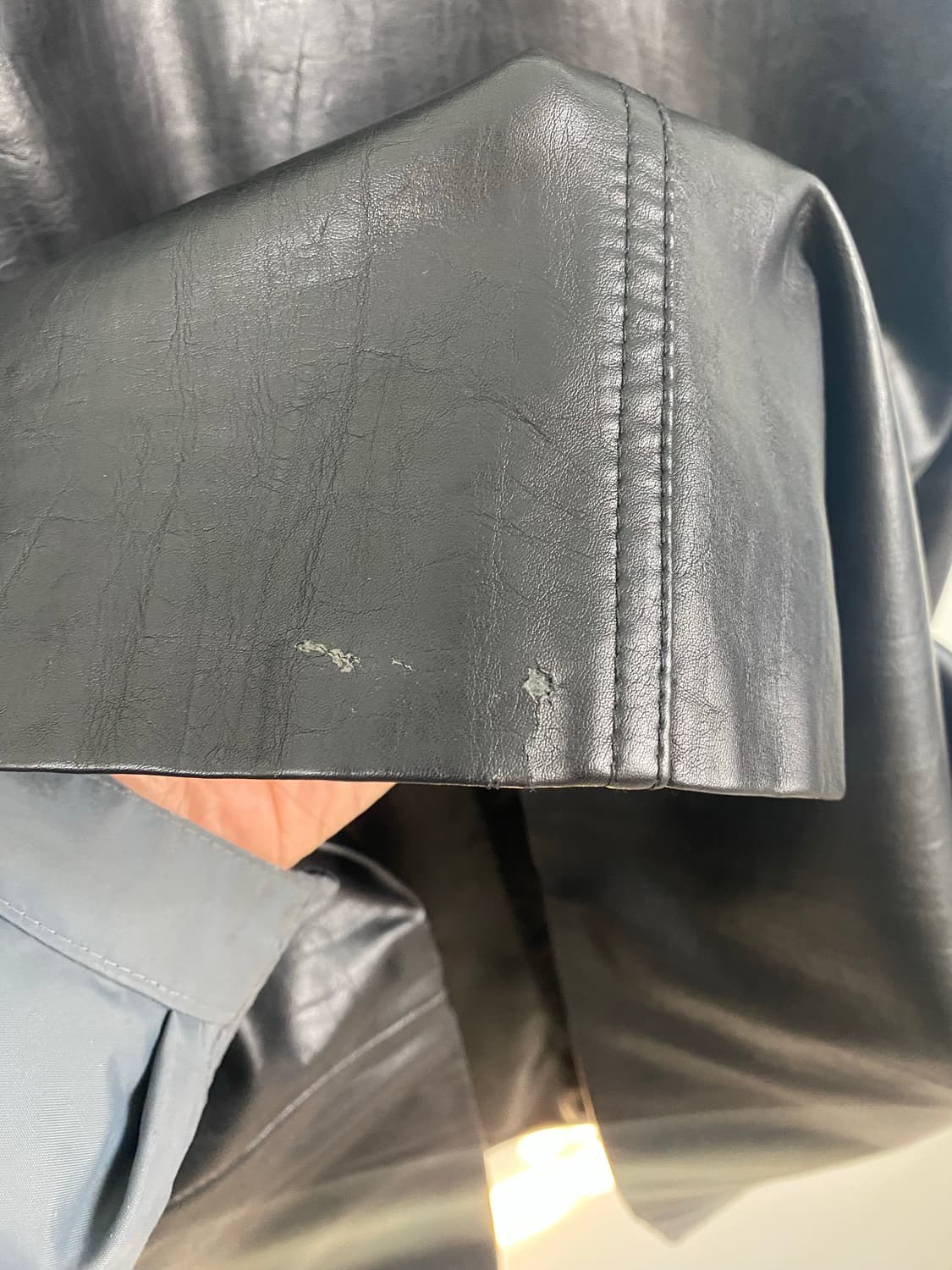 서피스에디션 레더 가죽 코트 자켓 L (하자o) 상품이미지6