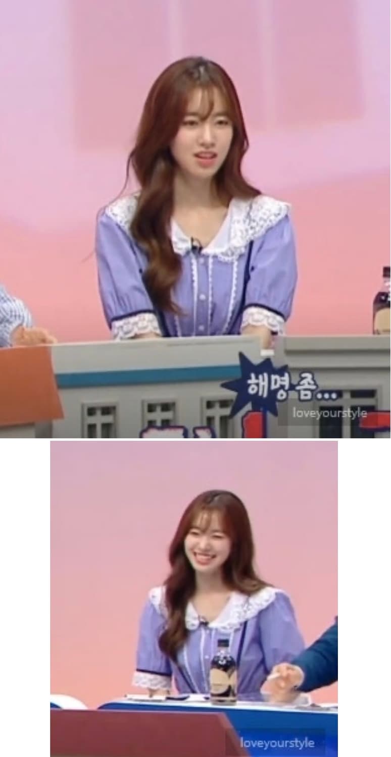 쟈니헤잇재즈 레이스 카라 원피스(블루) 상품이미지3