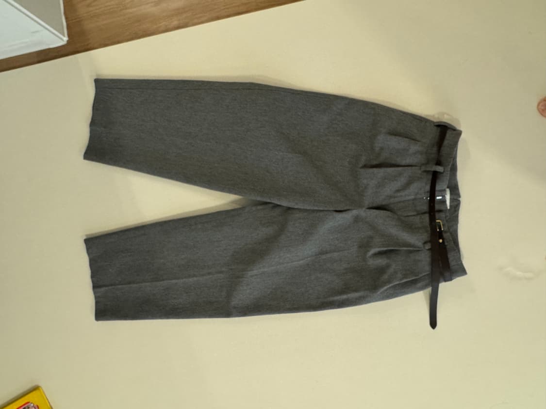 렉토 퀸시 벨티드 팬츠 m 그레이 상품이미지2