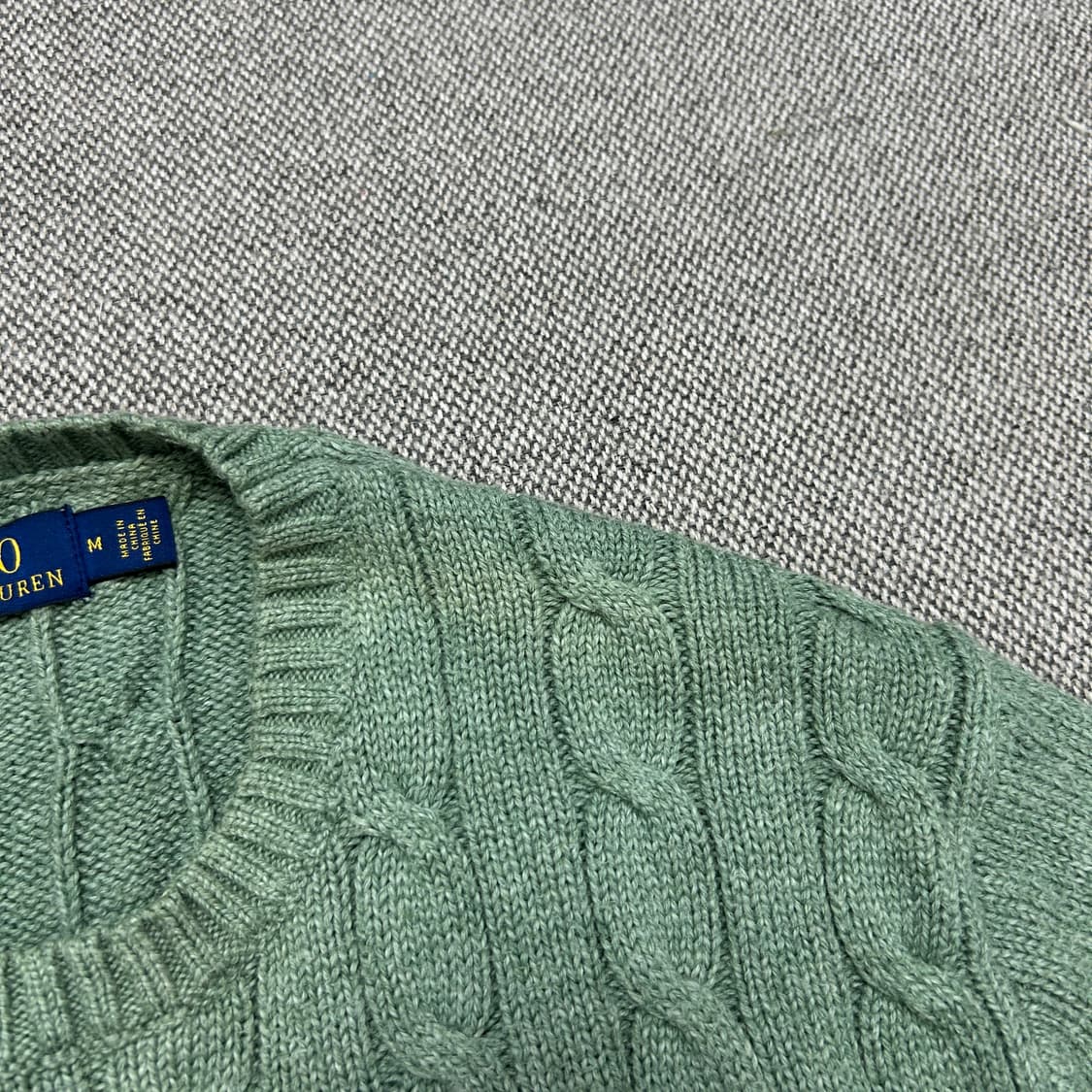 폴로 썬페이드 코튼 케이블니트(M) 상품이미지5