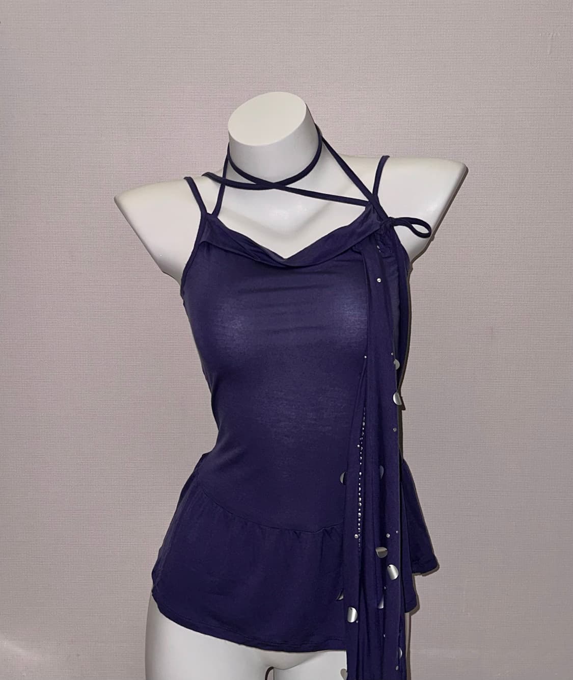 그런지페어리 퍼플 스팽글 슬리브리스 상품이미지1