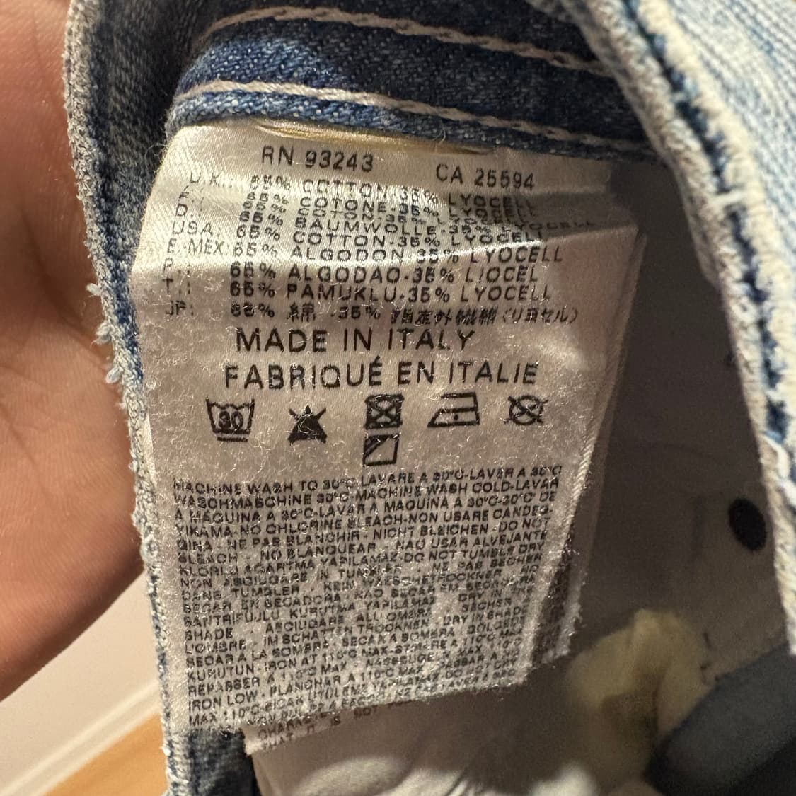 디젤 LARKEE 워싱 데님 청바지 W32L34 상품이미지7