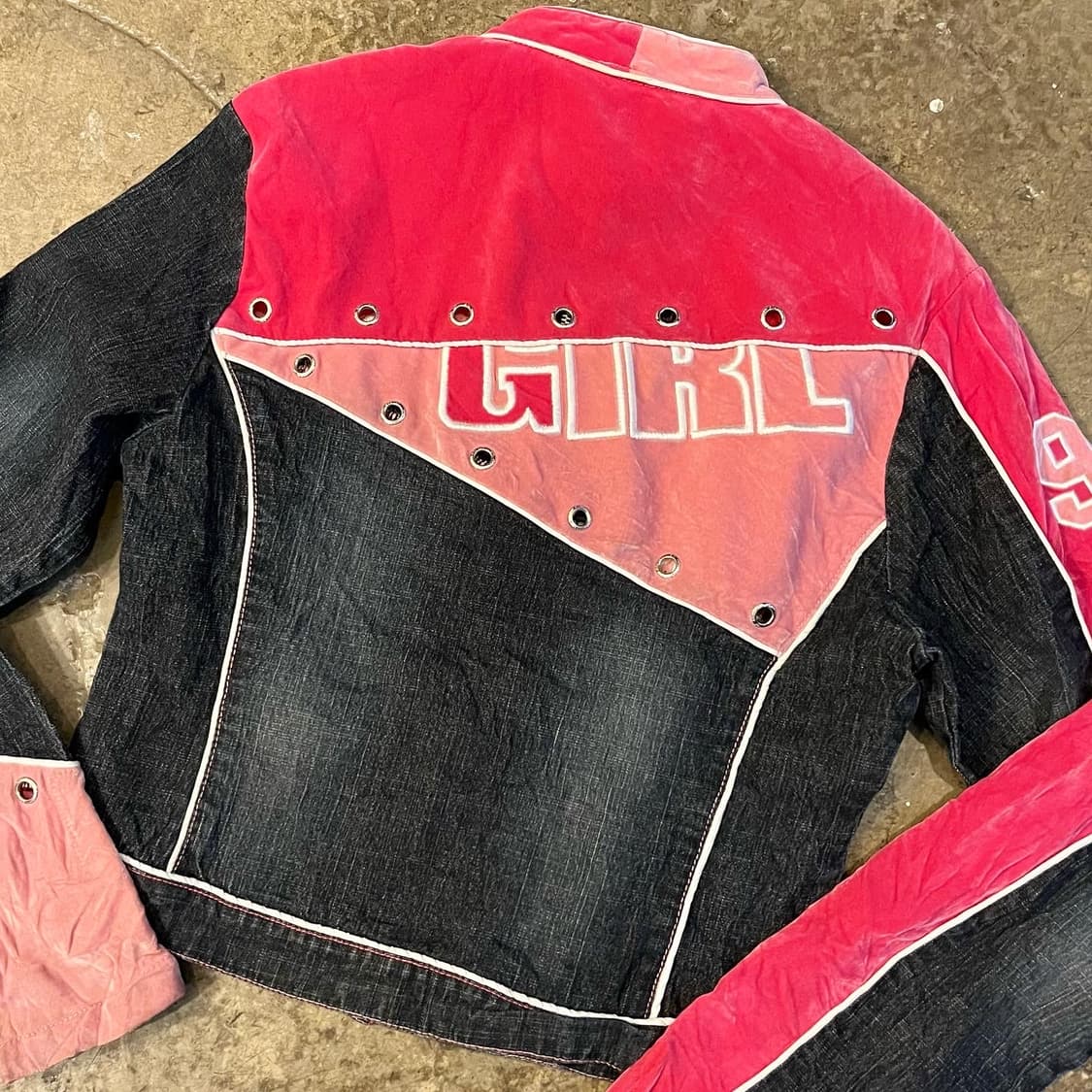 y2k racing blue jacket 상품이미지3