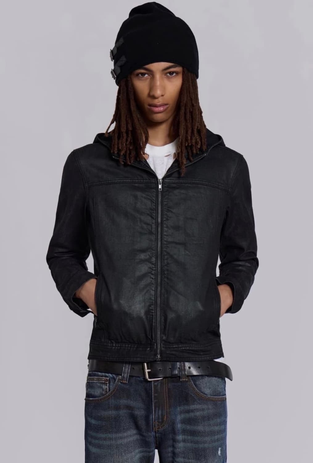 제이디드 런던 베드락 왁스드 후디 데님 자켓 상품이미지1