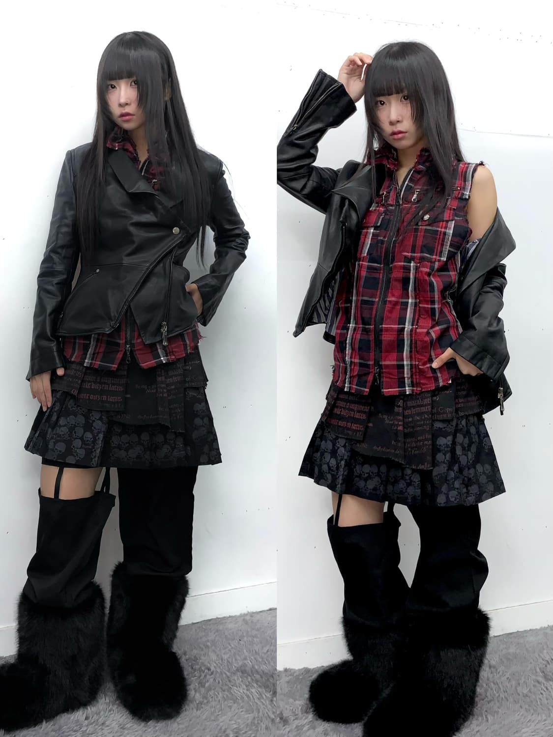 H.anarchy(by. H.Naoto) 펑크 랩스커트 상품이미지1