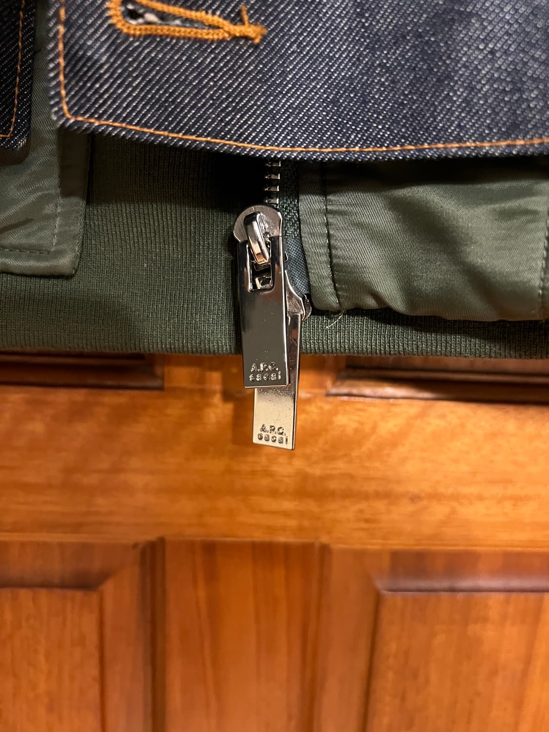 [xs]105] apc sacai 아페쎄 사카이 봄버 데님자켓 상품이미지5