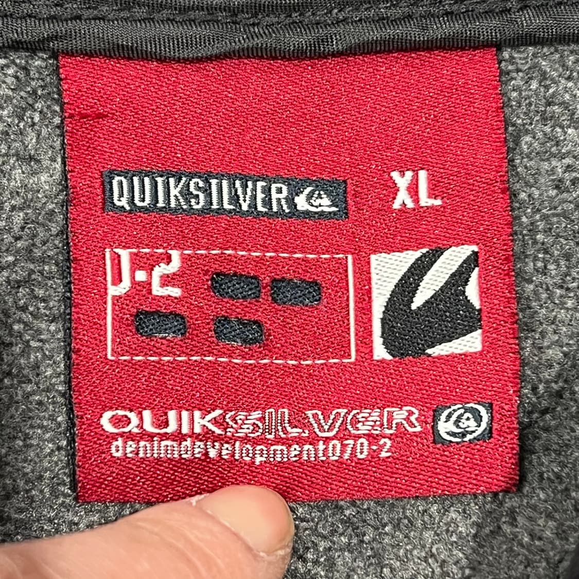 퀵실버 로고자수 후드집업 s09619 상품이미지7