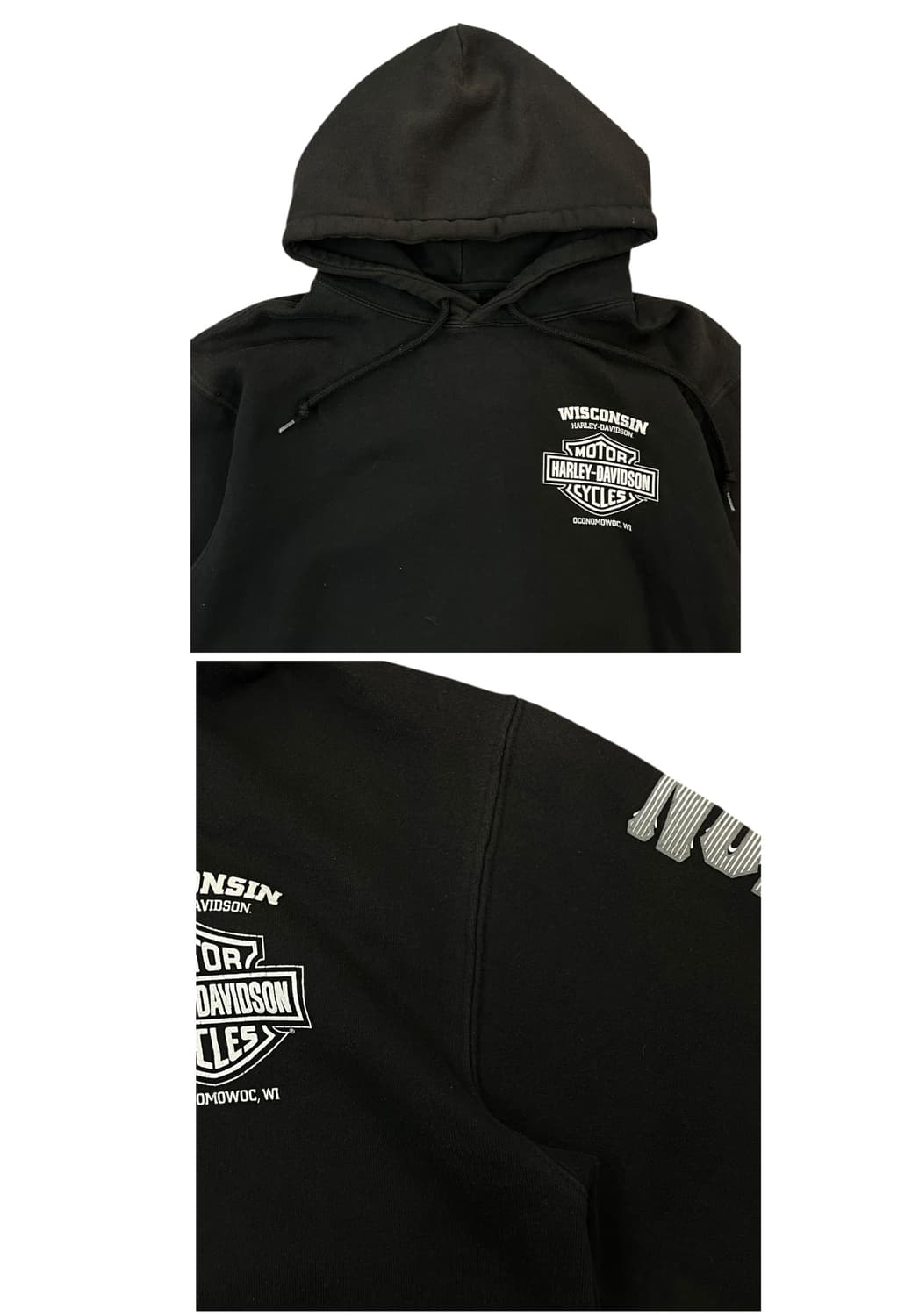 할리데이비슨 프린팅 후드티 블랙 S #csz1752 상품이미지8